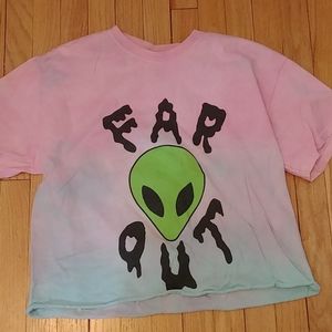 Tye dye alien shirt